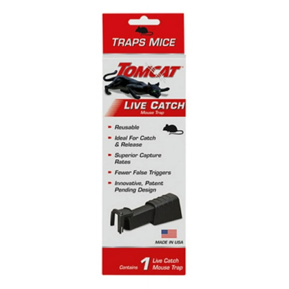 Tomcat 0362010 Single Live Catch Non Toxic Reusable Mouse Trap - Quantity of 12