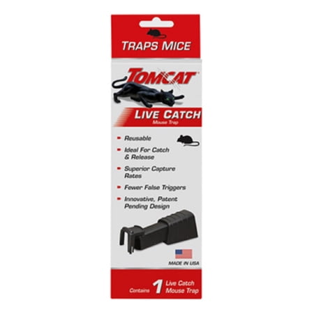 Tomcat 0362010 Single Live Catch Non Toxic Reusable Mouse Trap - Quantity of 18
