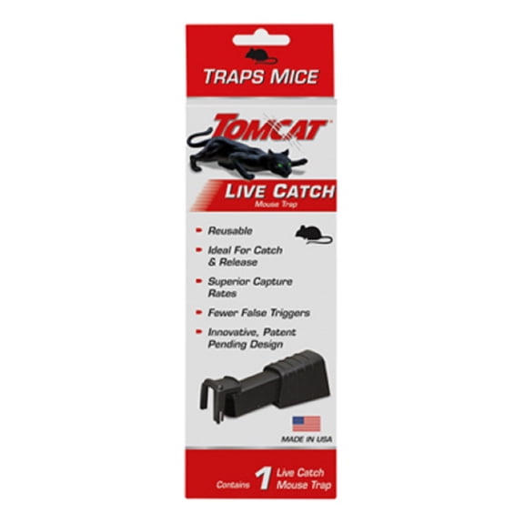 Tomcat 0362010 Single Live Catch Non Toxic Reusable Mouse Trap - Quantity of 24