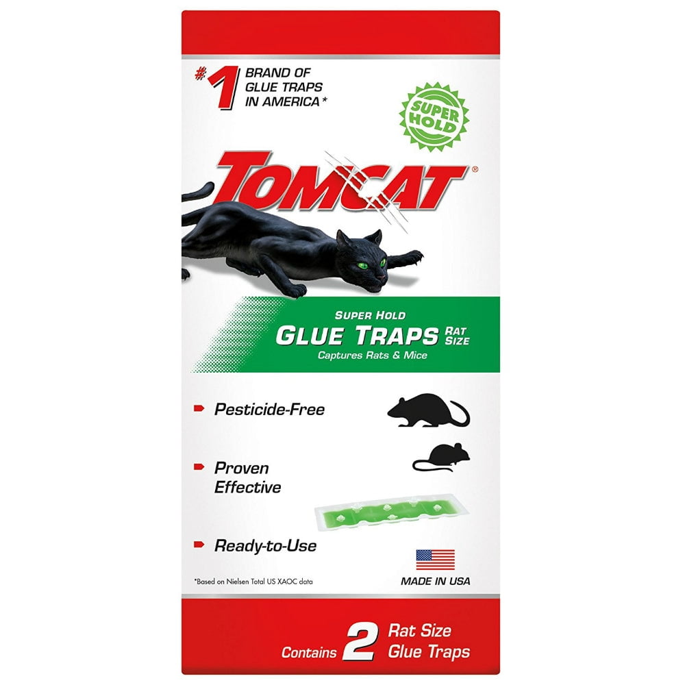 Tomcat 0362910 Super Hold Glue Traps, Rat Size, 2Pack