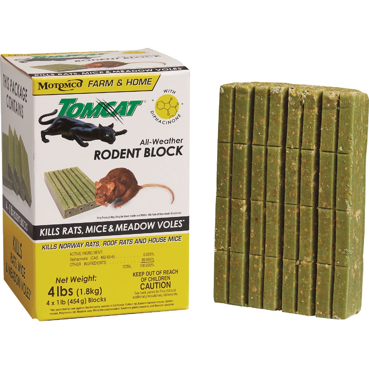 Tomcat 048745324654 Weather Rodent Block Pest Control, 1 lb, Brown/A