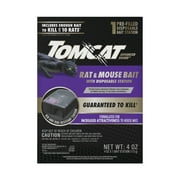 Tomcat Advanced Brand Rat & Mouse Bait with Disposable Station, 1 Pre-Filled Ready-To-Use Station