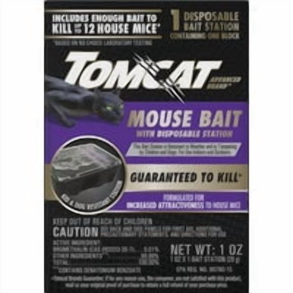 Scotts Tomcat Tomcat Advanced Formula Disposable Mouse Killer Bait Station - Pack of 18