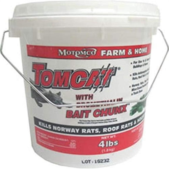 Tomcat Bait Chunx Pail 4 LB Residential Use, Standard Application