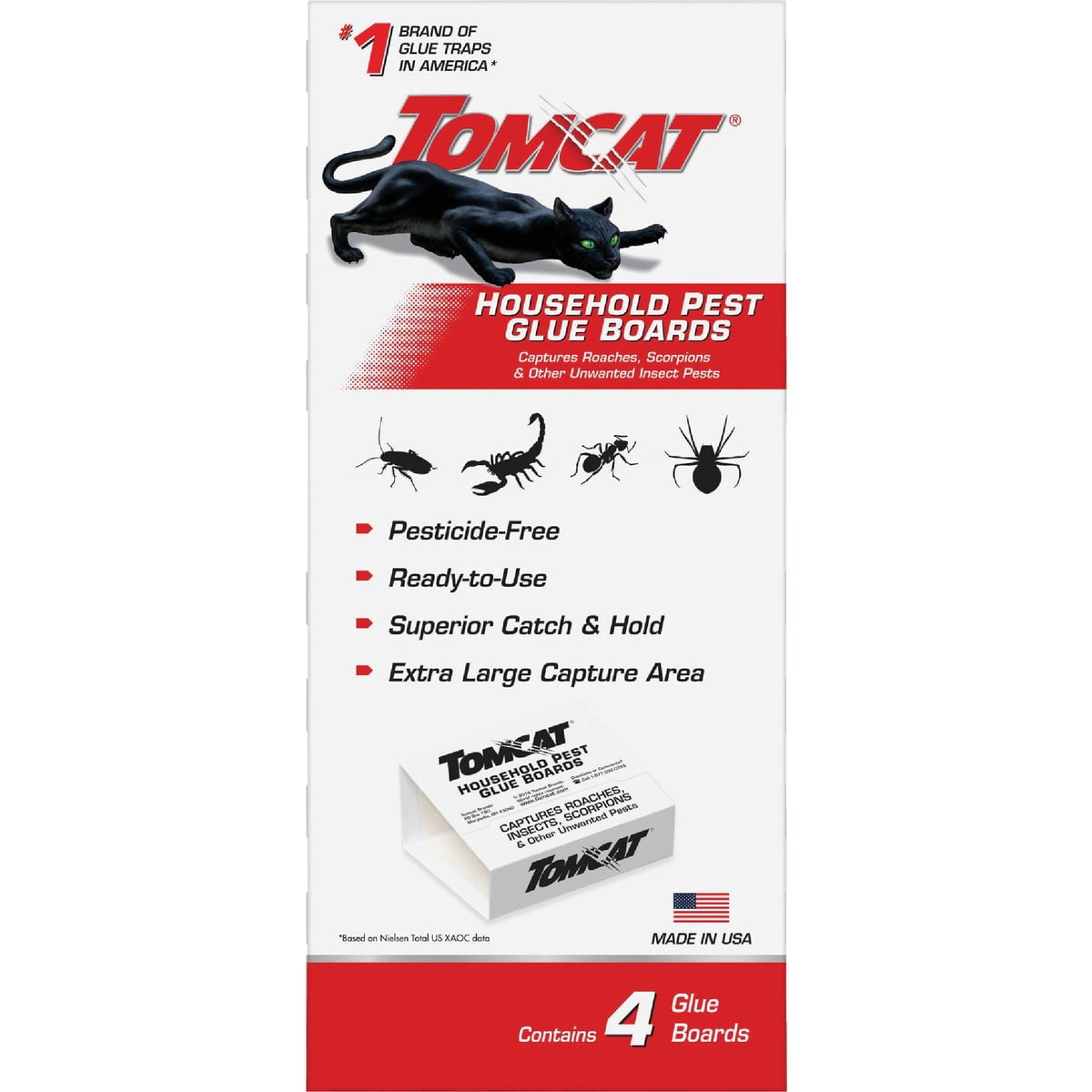 Tomcat Glue Boards with Eugenol for Enhanced Stickiness, 104 Glue Boards — Residential Use, Standard Application