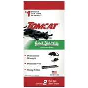 Tomcat Glue Traps Rat Size with Eugenol for Enhanced Stickiness, 2 Traps