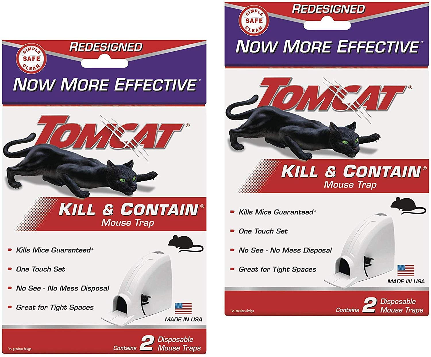 Tomcat Kill and Contain Mouse Trap,Trap - 4 Pieces