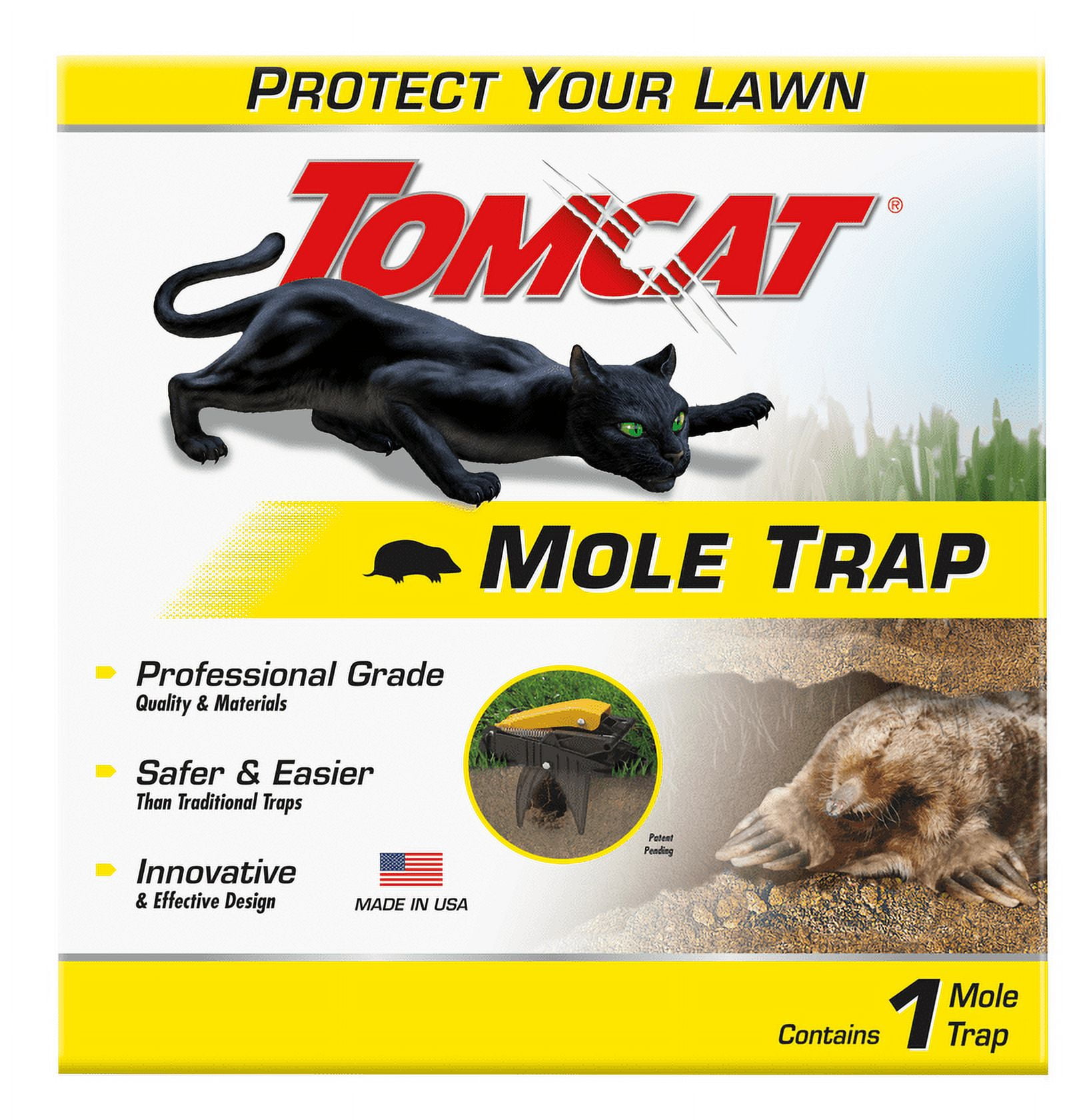 Tomcat Mole Trap, Innovative and Effective Mole Remover Trap Kills Without  Drawing Blood, 1 Trap 