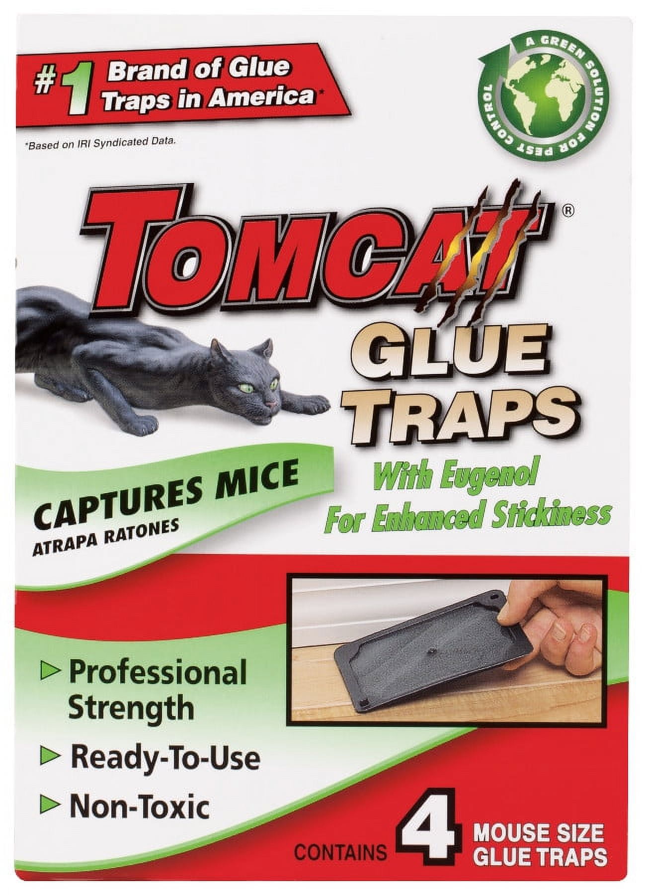 TOMCAT Glue Traps Mouse Size with Eugenol for Enhanced Stickiness 4CT  (2-Pack) VB00036 - The Home Depot