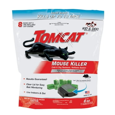Tomcat Mouse Killer Child & Dog Resistant, Refillable Station