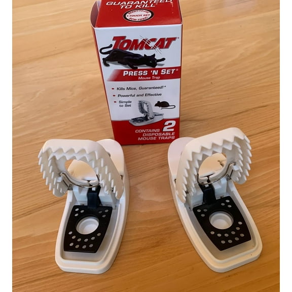 Tomcat Press 'N Set Mouse Trap, 2 Traps/Pack (7-Pack)