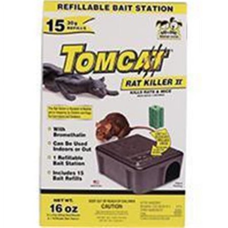 Motomco Rodent Station,16 oz,9 3/4 in H,Black 22814