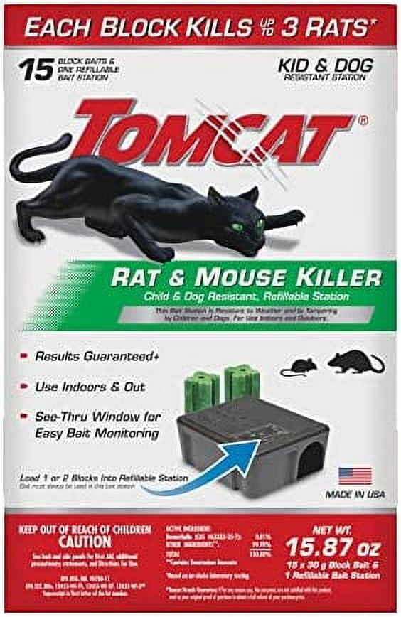 Tomcat Rat & Mouse Killer Child & Dog Resistant, Refillable Station, 1