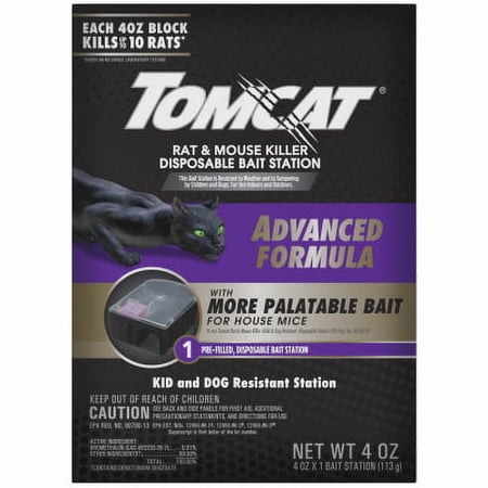Tomcat Tomcat 1 Pack Advanced Formula Tier 1 Disposable Rat Bait Station. F