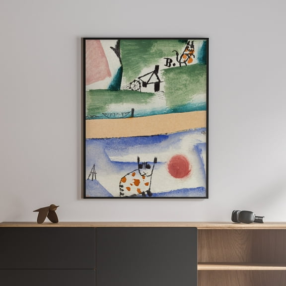 Tomcat's Turf - 1919 | Paul Klee | Premium Fine Art Print | 20th Century German | Expressionism, Bauhaus, Surrealism | Portrait | Architecture