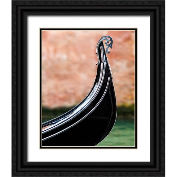Tomczak, Jaroslaw 26x32 Black Ornate Wood Framed with Double Matting Museum Art Print Titled - The bow of the gondola