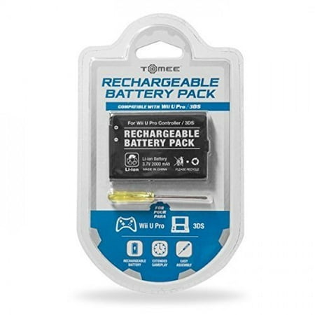 Tomee 3DS And Wii U Pro Controller Rechargeable Battery Pack