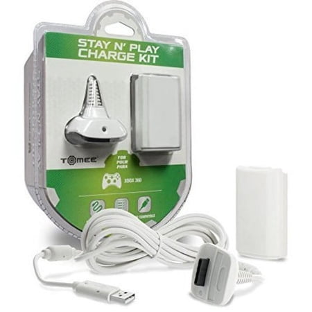 Tomee Charge Kit - White for Microsoft Xbox 360
