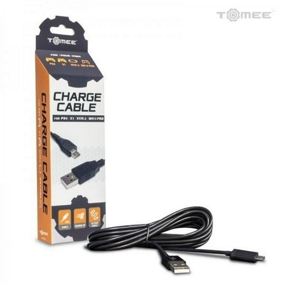 Tomee PS4/ Xbox One/ PS Vita 2000/ Micro USB Charge Cable 10 Feet