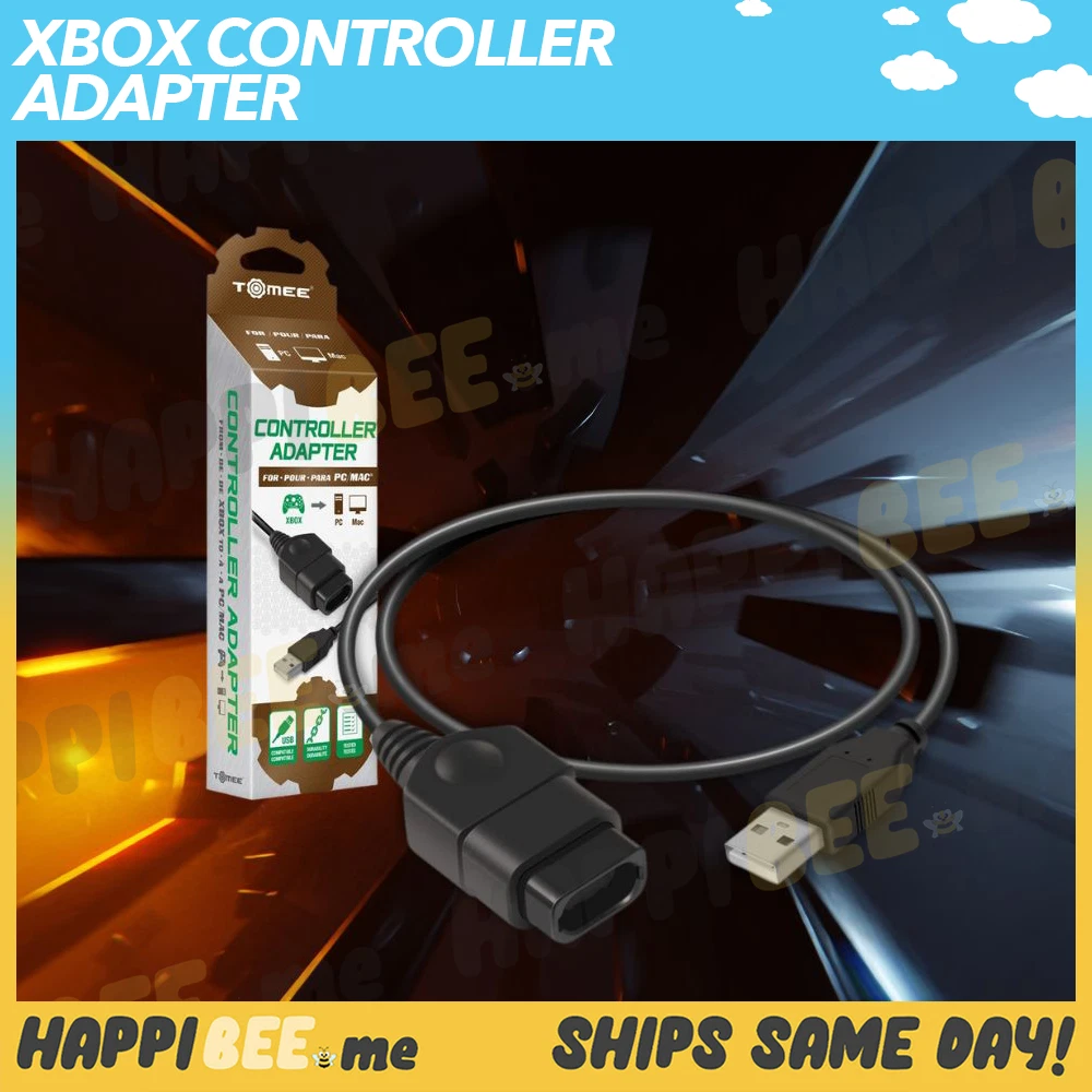 Tomee Xbox Controller Adapter??Retro Pc Gaming Computer Video Gamepad Usb Cable