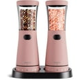 thumbnail image 1 of Tomeem Electric Pepper Grinder Rechargeable Automatic Mill Shaker USB Charging with LED Light, Adjustable Coarseness, Refillable, Pink, 1 of 9