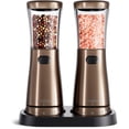 thumbnail image 1 of Tomeem Electric Pepper Grinder Sets Automatic Salt and Pepper Grinder Set with 4.5oz Large Capacity, Adjustable Coarseness, Stainless Steel, Bronze, 1 of 9