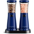 thumbnail image 1 of Tomeem Electric Salt and Pepper Grinder Set Rechargeable with LED Light, One Hand Automatic Operation, Stainless Steel, 2 Pack, 1 of 9