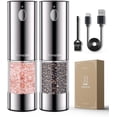 thumbnail image 1 of Tomeem Salt and Pepper Shaker Set with LED Lights and Salt Grinder Refillable with 6 Adjustable Coarseness Electric Salt and Pepper Grinder Set, 1 of 10