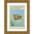 thumbnail image 1 of Tomi Ungerer 17x24 Gold Ornate Framed and Double Matted Museum Art Print Titled - It's a Whole Great Big Fun Thing (1972), 1 of 4