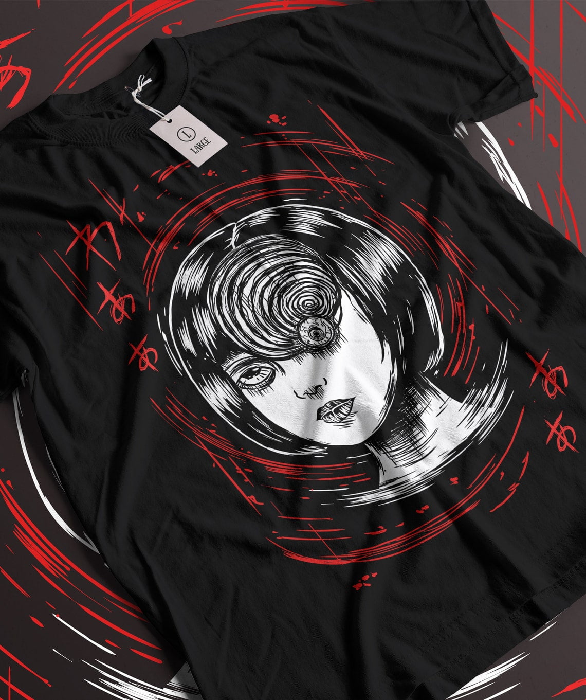 Tomie Kawakami T-Shirt, Junji Ito Unisex Horror Manga Creepy T