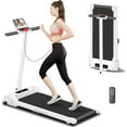 thumbnail image 1 of Tomile Foldable Treadmill 300 lb capacity, Walking Pad for Home, White, 1 of 5
