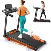 Tomile Foldable Electric Treadmill for Home, 3.0 HP Portable Treadmill with Incline for Running Exercise, 300 lb Capacity