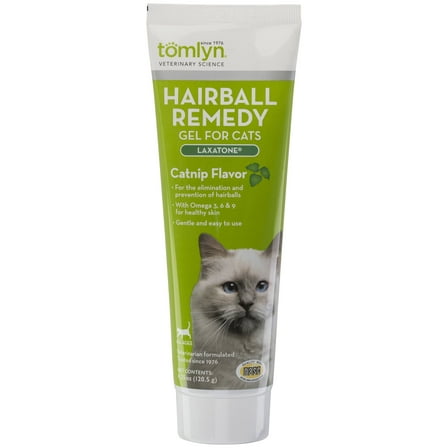 Tomlyn Laxatone Hairball Remedy Supplement for Cats, Catnip Flavor, 4.25 oz.