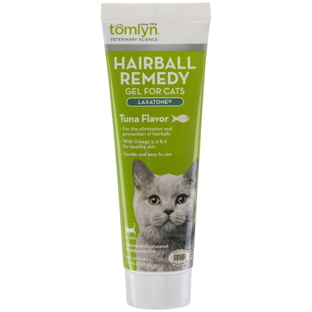 Tomlyn Laxatone Hairball Remedy Supplement for Cats, Tuna Flavor, 2.5 oz.
