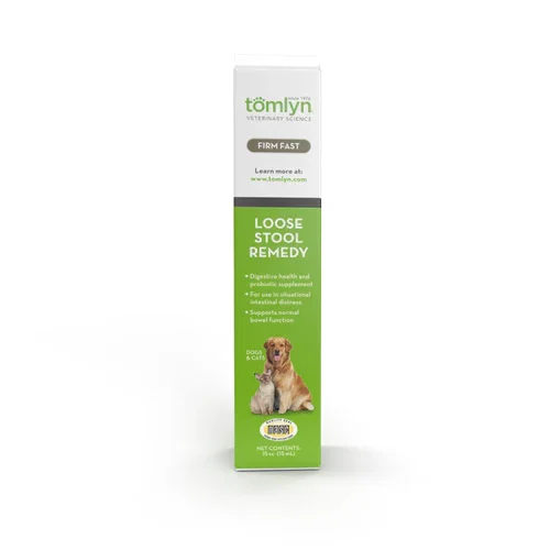 Tomlyn Loose Stool Remedy Gel for Dogs and Cats Beef Flavor, Helps Relieve Occasional Diarrhea in Cats and Dogs, Situational Diarrhea Relief with Kaolin and Pectin, Contains Probiotic Bacteria, 15cc.