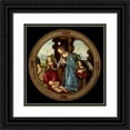 thumbnail image 1 of Tommaso 12x12 Black Ornate Wood Framed Double Matted Museum Art Print Titled: Virgin Adoring the Christ Child with St. John the Baptist and Two Angels (circa 1500-1520), 1 of 5