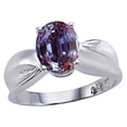 thumbnail image 1 of Tommaso Design� 9x7mm Oval Simulated Alexandrite Ring, 1 of 9