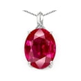 thumbnail image 1 of Tommaso Design� Created Oval Ruby Pendant Necklace, 1 of 8