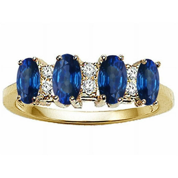 Tommaso Design� Genuine 4 Stone Sapphire Ring