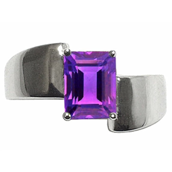 Tommaso Design� Genuine Amethyst Ring