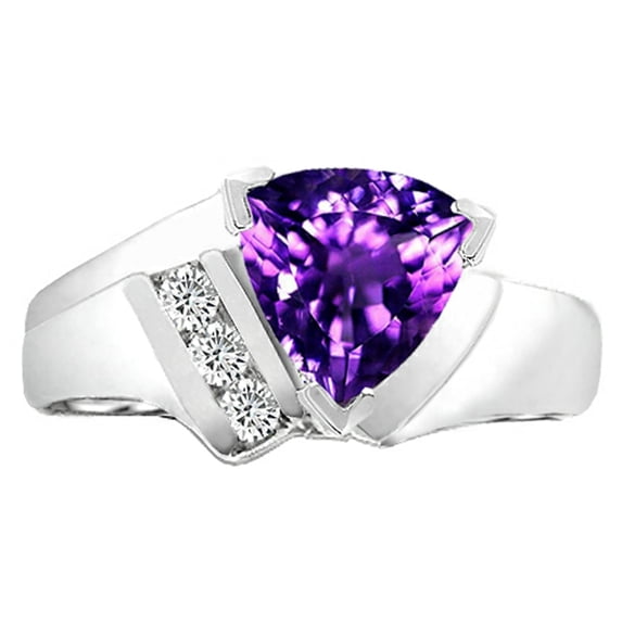 Tommaso Design� Genuine Amethyst Ring