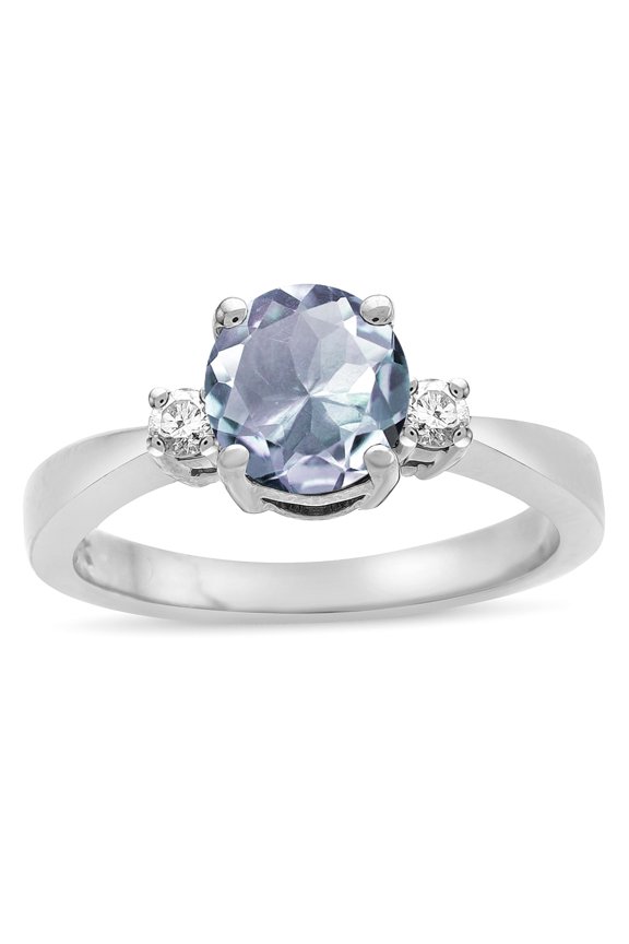 � Genuine Aquamarine Engagement Ring