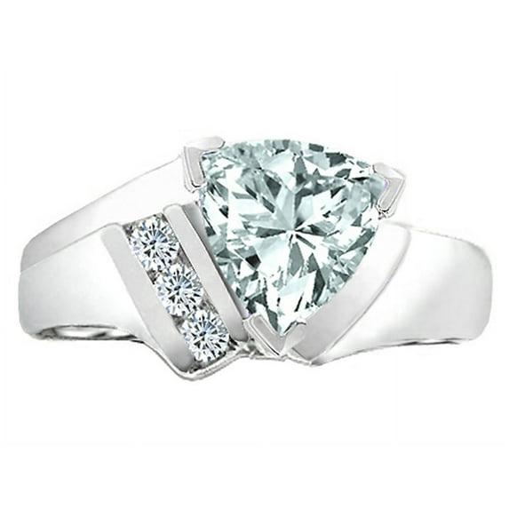 Tommaso Design� Genuine Aquamarine Ring