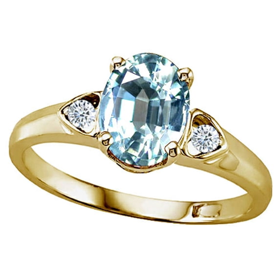 Tommaso Design� Genuine Aquamarine Ring