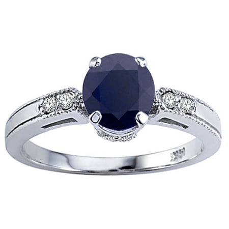 Tommaso Design? Genuine Black Sapphire Engagement Ring