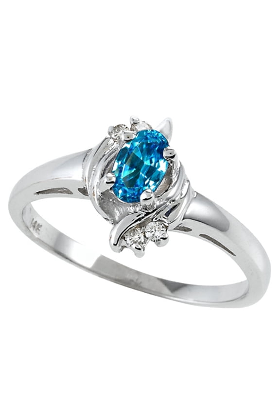 � Genuine Blue Topaz Ring