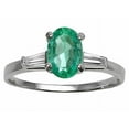 thumbnail image 1 of Tommaso Design� Genuine Emerald Engagement Ring, 1 of 8