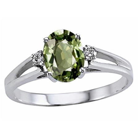 Tommaso Design? Genuine Green Sapphire Ring
