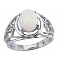 thumbnail image 1 of Tommaso Design� Genuine Large Oval Opal Ring, 1 of 9