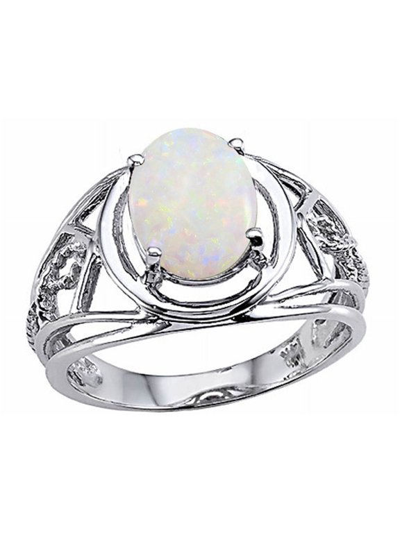 � Genuine Large Oval Opal Ring